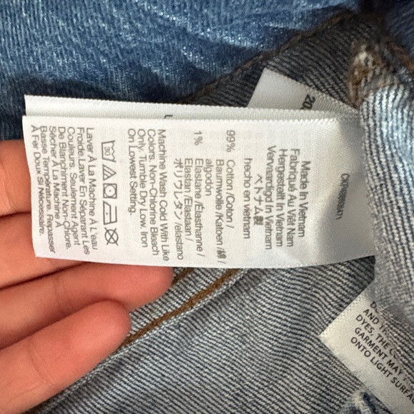 Madewell Emmett Wide leg jeans, patch pockets, size 27 - Picture 9 of 9